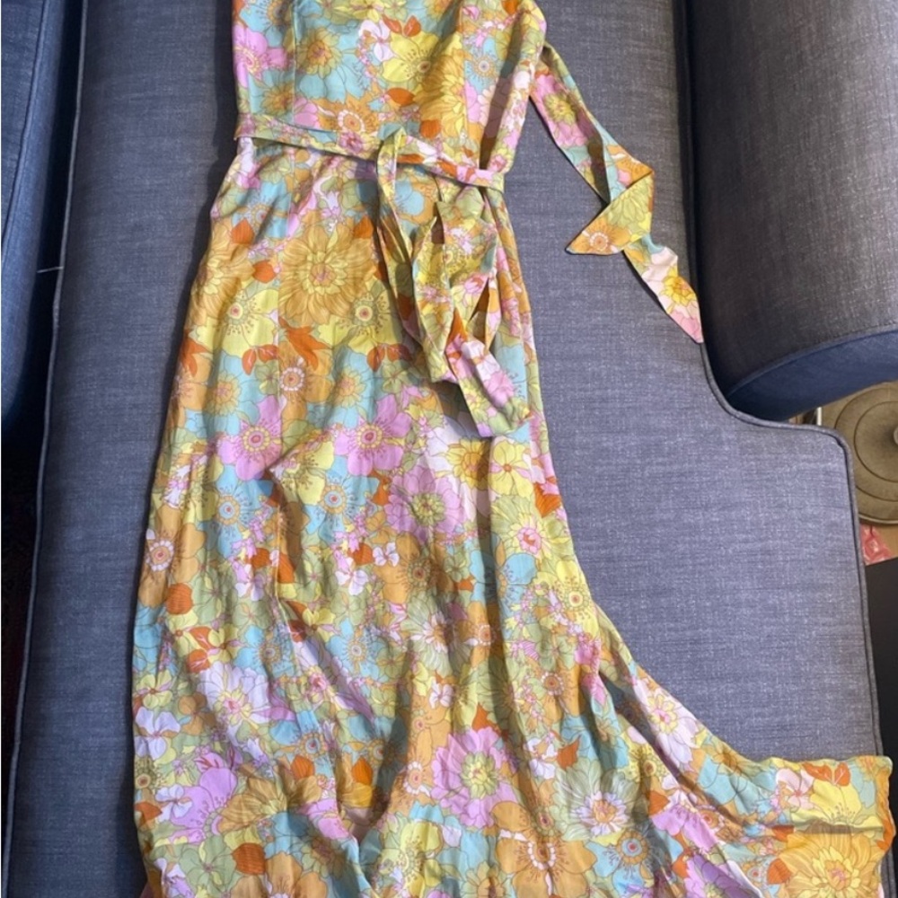 Show Me Your MuMu Groovy Blooms Floral Midi Dress - Picture 3 of 5